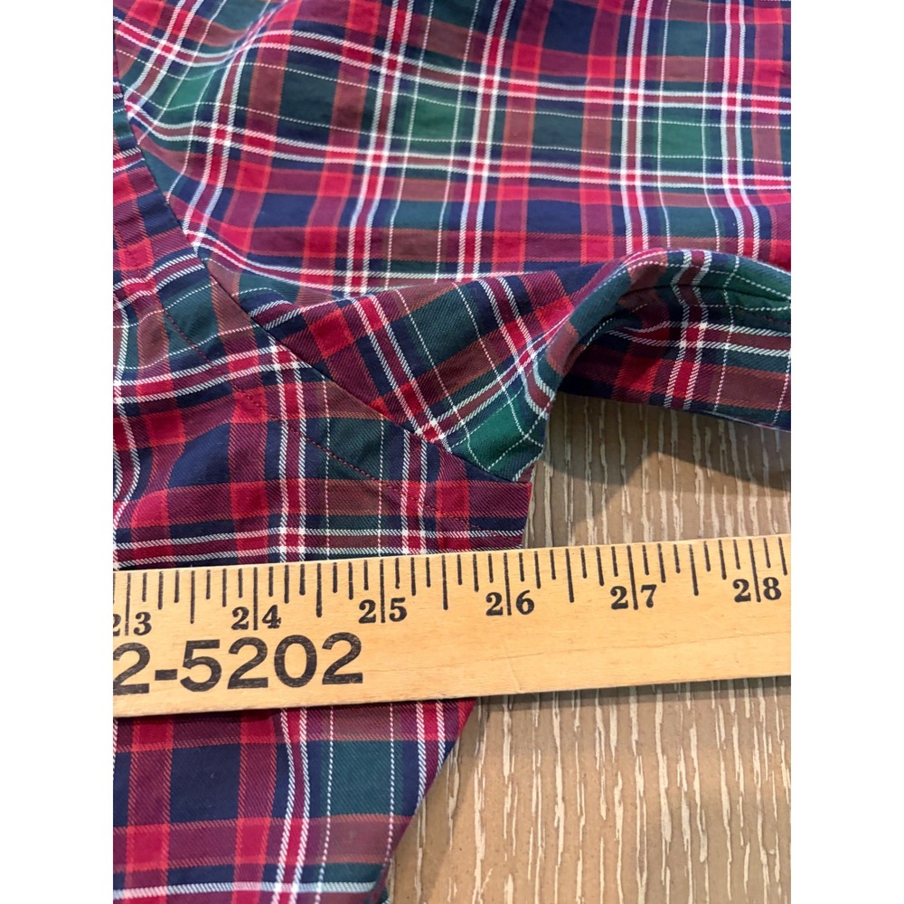 Daniel Cremieux Classics Men's XL Tailored Fit Red Green Tartan Plaid Shirt - Picture 4 of 7